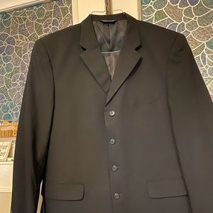 Paulo Solari Athletic Fit Black 4 button sui